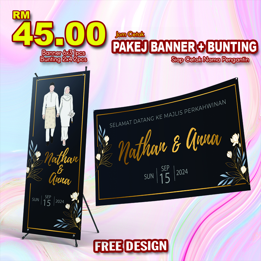 Pakej Jimat Banner & 2bunting