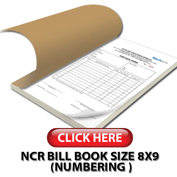 NCR Stepler Bill Book (8inci x 9inci)