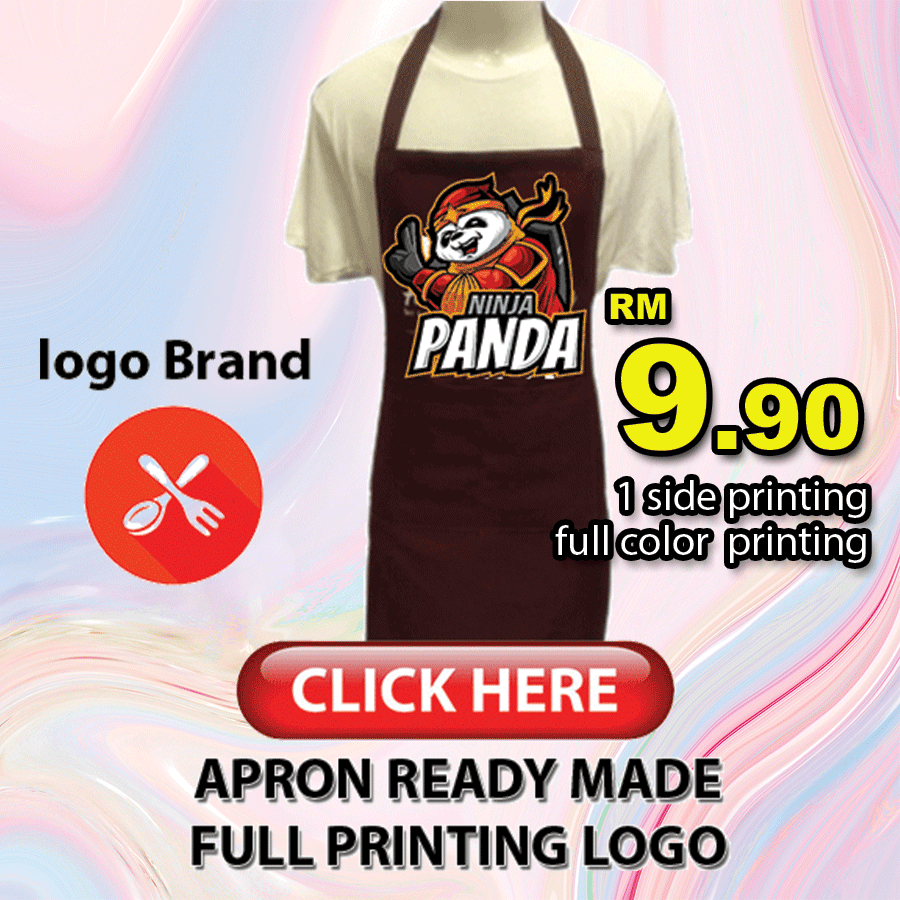 Apron Ready Made ( water proof) + logo color