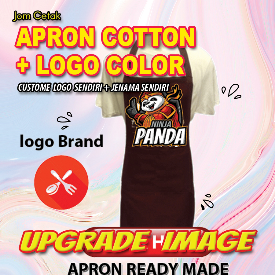 Apron Ready Made (cotton) + Logo color