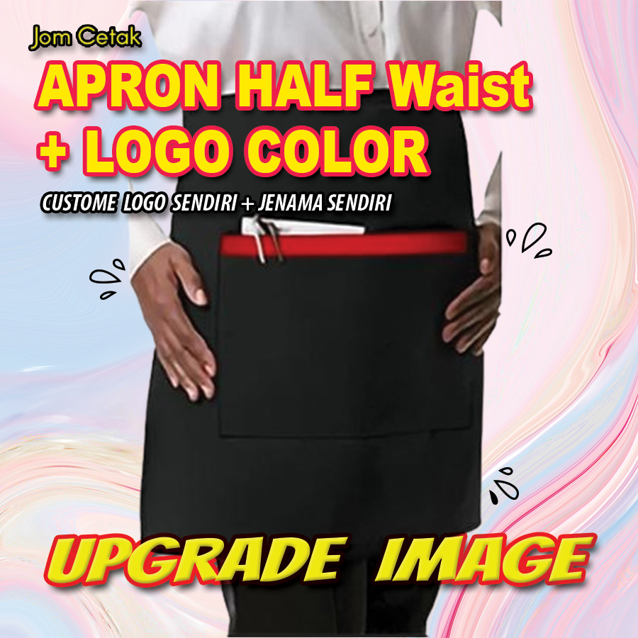 Apron Ready Made (half waist) + Logo color