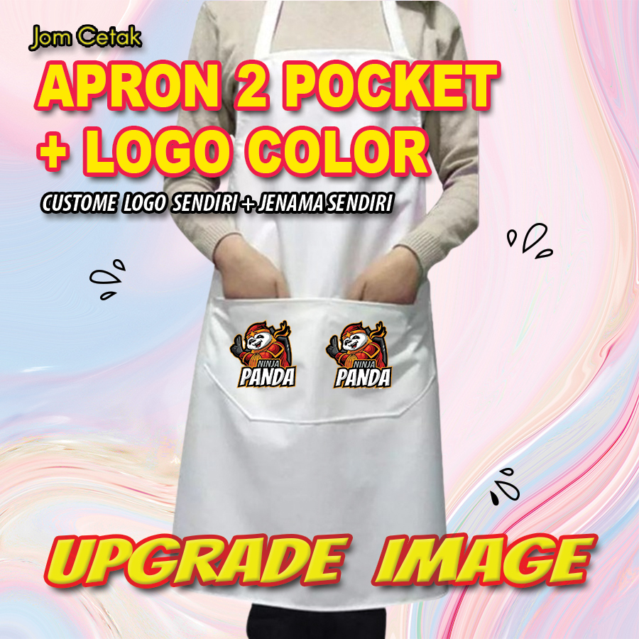 Apron Ready Made (2poket) + Logo color