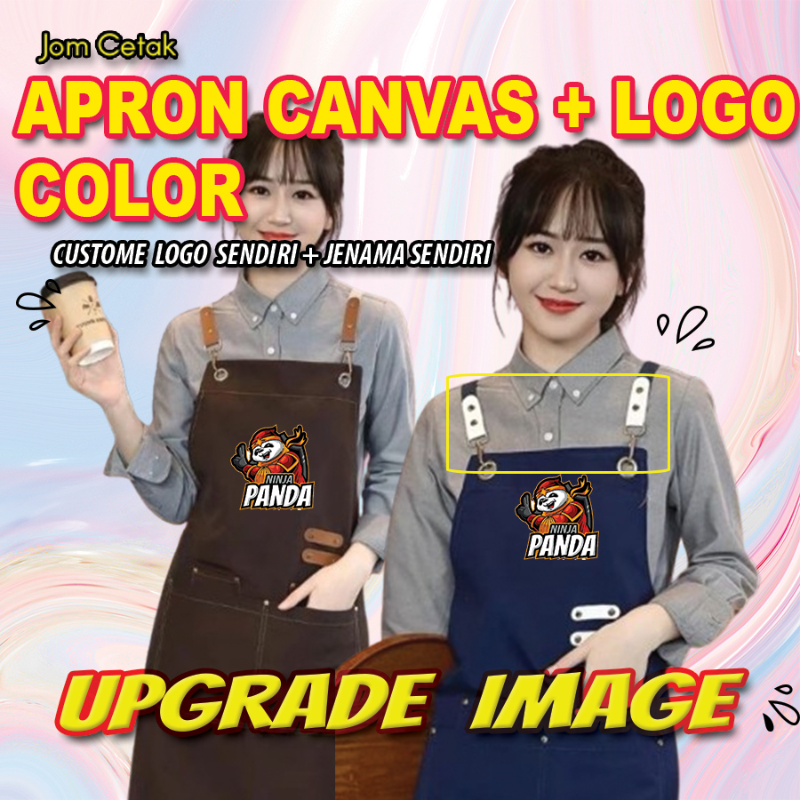Apron Ready Made (Canvas) + Logo color