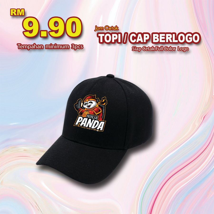 Cap + Cetak logo warna