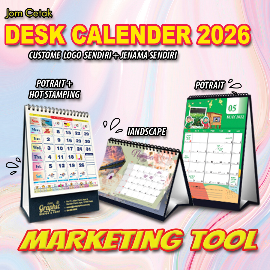 Desk Calendar (Hard Stand)