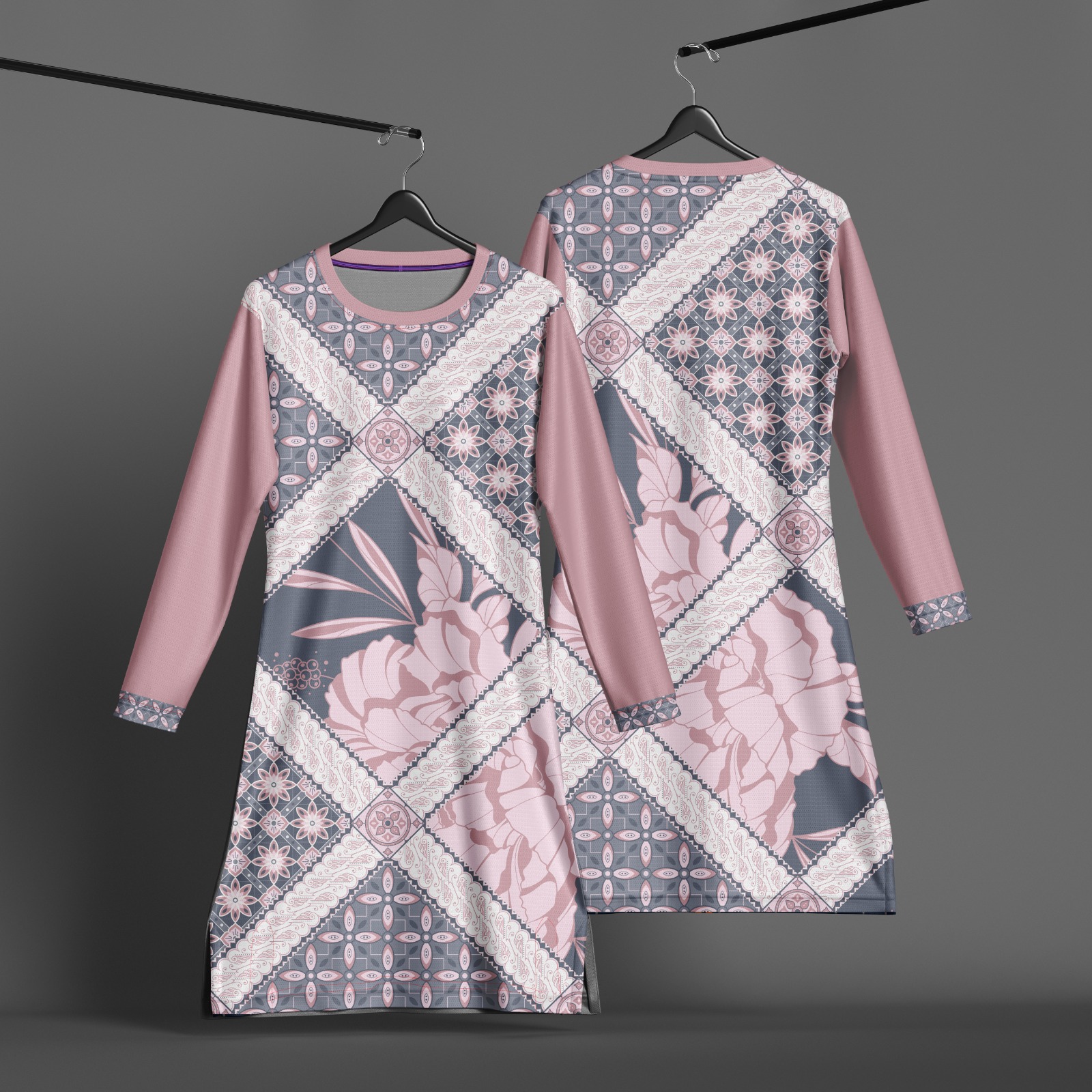 MUSLIMAH BATIK SUBLIMATION V1-009
