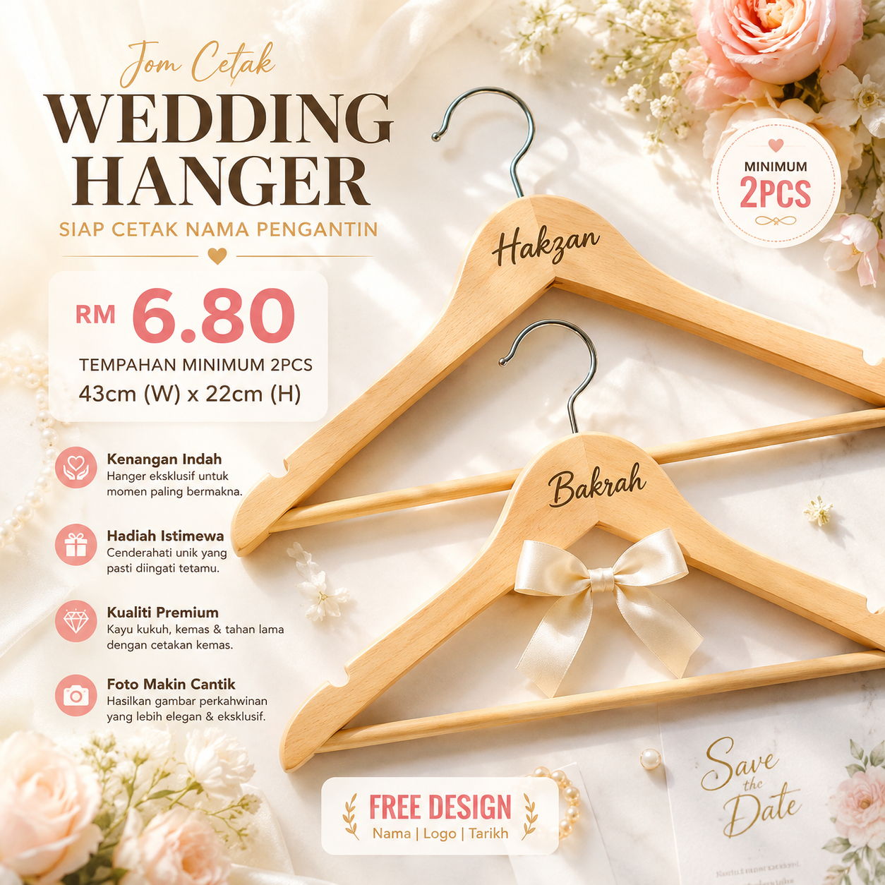 Engraving hanger